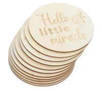 GLEAVI 11 Pièces Cartes Hebdomadaires Bois Double Face pour Grossesse Repères Légers et Portables pour Suivi Étape par Étape du Parcours de Grossesse