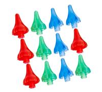 GLEAVI 12 Embouts de Rinçage Auriculaire Doux et Confortables Spray Nettoyant pour Enlever le Cérumen Irrigation Auriculaire Précise Kit de Lavage des Oreilles 3 Couleurs pour