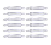GLEAVI 12 pièces Attaches de Draps Élastiques Clips Universels pour Maintien de Draps Fixation de Housses et Couettes Dérapante pour Table et Plus