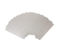 GLEAVI 12 Pièces Plaque Mica Isolante pour Micro Ondes Couvercle de Guide Ondes Chaleur Huile Remplacement Pratique pour Four Micro