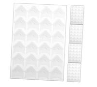 GLEAVI 120 Pièces Coin De L'album Stickers Coins Photo Argentés Coins Photo Autocollants Transparents Album Rose Coins De Montage Autocollant Photo Papier Blanche