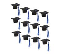 GLEAVI 12pièces Mini Casquette De Remise De Diplôme Couvre-Bouteille De Chapeau Bouchon De Bouteille De Vin Lot de Décoratif pour Fête
