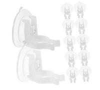 GLEAVI 12Pièces Pince de Ventouse à Chandelle Flamme Lot pour Lampes à LED Accessoire de Décoration pour Fenêtres Installation Facile Surfaces Lisses