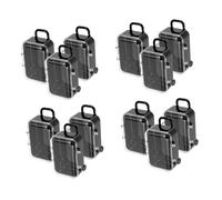 GLEAVI 12pièces Valise Boîte à Bonbons Transparente Plastique Mini Boîtes De Rangement Pour Bijoux Accessoires De Poupée Cadeaux De Fête De Mariage