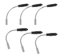 GLEAVI 15 Ensembles Guide des Freins de Vélo Coudé, Tube V | Acier Inoxydable et Caoutchouc, Résistance Accrue, Sensibilité de Freinage, pour Vélo Noir et Argenté