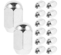 GLEAVI 15 Pièces Wheel Lug Nuts Set For Atv Car Go-kart External Hexagon Metal Tire Lug Nuts Cap For Cars Camper Trucks Automotive Screw Replacement