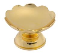 GLEAVI 1pièce Plateau Doré Cuivre Lotus pour Offrandes Corbeille Temple Robuste et Plateau Fruit Spirituel pour Usage Domestique