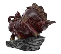 GLEAVI 1Pièce Statue de Bovins Changeante Couleur Décoration Unique pour Plateau à Kungfu Ornement Chic pour Maison Bureau