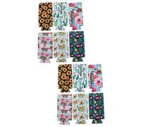 GLEAVI 2 Ensembles Couvercles De Bouteilles De Boisson Néoprène pour Canettes Style Mixte Isolateurs pour Bière Accessoires De Bar Parfaits pour Et Pique 6 Pièces * 2