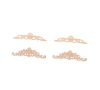GLEAVI 2 Ensembles Décoration De Sculpture sur Bois Porte Vie Décor pour La Maison Décorations Murales pour Le Salon Moderne Ornements en Bois Sculpté Appliques en Bois Kaki 2 Pièces * 2