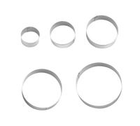 GLEAVI 2 ensembles Emporte Biscuits Inox par Set Moules Ronds DIY Découpe Pâte Fondant Outils Pâtisserie Sûrs pour Gâteaux et Sandwichs