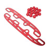 GLEAVI 2 Ensembles Lames de Patins à Glace Lames de Patin de Rechange Acier Inoxydable et Alliage D'aluminium Rouge 290mm Grosse Taille