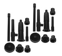 GLEAVI 2 Ensembles Micro Tête de Fontaine Noire en Plastique