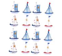 GLEAVI 2 Ensembles Ornements De Bateau De Style Méditerranéen Ornements De Plage Décor De Plage Ornements De Bord De Mer De Fête Nautique Décoration D'Intérieur 4 pièces * 2