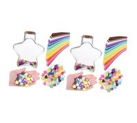 GLEAVI 2 Ensembles Souhaitant La Décoration D'étoile Pliant Les Étoiles Faire La Fête Cacao Étiquette Atsem Bandes D'origami Bandes De Papier pour Étoiles Un Verre 540 Feuilles*2
