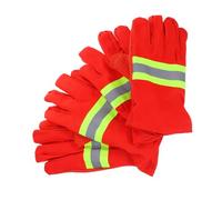 GLEAVI 2 Paires Gants de Secours Résistants Chaleur et Aux Gants Brûlure Épais pour Pompiers Protection Thermique Isolante pour Secours Urgence et Extérieurs