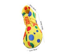 GLEAVI 2 Paires Lot Housses de Chaussures de Clown Oversize Accessoires Cosplay pour Halloween et Spectacles de Compatible avec Divers Types de Chaussures Confortables et Colorées