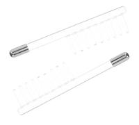 GLEAVI 2 pièces Accessoire de Baguette Haute Fréquence Portable Verre Transparent pour Appareil Facial de Rechange Compatible Électrode Haute Fréquence sans Tungstène Visage et Soin Peau
