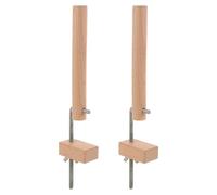 GLEAVI 2 Pièces Accessoires pour Macramé Support de Tissage en Bois de Hêtre Kit D'outils de Bricolage pour Tressage Manuel Soi-même, pour Décoration et DIY