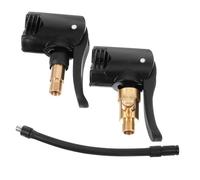 GLEAVI 2 pièces Adaptateur de Valve de Voiture et avec Raccord Rapide et Tuyau Connecteur pour Pompe à Air et Gonflage Facile des Pneus