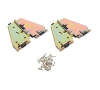 GLEAVI 2 Pièces Charnières Pliantes pour Table à Manger Support Métallique Robuste avec Vis de Fixation Mécanisme à Double Volet pour Optimisation Espace et Installation Rapide