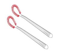 GLEAVI 2 Pièces Main Acier Inoxydable avec Tête Silicone Lot de Outils de Cuisine pour Mélanger Oeufs Crème et Sauces Pratique et Facile à Nettoyer