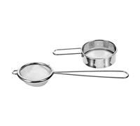 GLEAVI 2 pièces Passoire à Farine Acier Inoxydable avec Filtre Maille Fine Tamis à Main pour Cuisine Tamis à Farine et Sucre et Facile à Nettoyer pour Pâtisserie et Usage Domestique