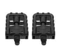 GLEAVI 2 Pièces Pédales de Vélo Antidérapantes en Plastique avec Large Plateforme et Roulements à Billes, Légères et Compatibles pour VTT et Vélos Pliants, Forme Ergonomique Confortable