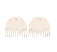 GLEAVI 2 Pièces Peigne à Tapisserie en Bois pour Tissage, Petits Artisans | Dents Fines, Surface Lisse sans Bavures, Anti-accroc pour Fils de Trame, Usage Bricolage Manuel