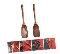 GLEAVI 2 pièces Set de Spatules Épaisses Ustensiles de Cuisine Sûrs et Antiadhésifs Manches Longs pour Poêle Cuisine sans Rayure Kit pour Restaurant