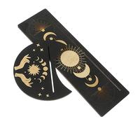 GLEAVI 2 pièces Support Cartes Tarot Sculpté Porte Cartes Compact pour Divination et Décoration Intérieure Base Stable pour Cartomancie et