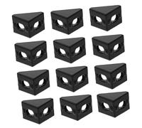 GLEAVI 20 Pièces Lot de Équerres Angle Aluminium Extrusion Profilé Support Connecteur Coin Aluminium Finition Design Moderne pour Montage Industriel