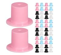 GLEAVI 200 mini chapeaux de clown haut-de-forme : petits chapeaux de clown en plastique pour décorations de Noël - Chapeaux melon miniatures à faire soi-même pour poupées, accessoires de fête