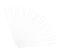 GLEAVI 200 Pièces Tiges en Fil de Fer Recouvert de Papier Blanc 40cm pour Création de Couronnes et Bouquets, Flexibles Support Stable pour Fleurs Sèches et Artificielles