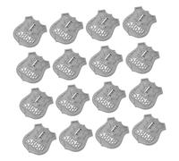 GLEAVI 20pièces Insignes De Police Décoratifs Broches De Badge De Police Pour Cosplay Fêtes Jeux De Rôle Lot De Petits Accessoires