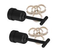 GLEAVI 2ensembles Kit De Remplacement Anneaux Douille Outil Plastique Pour Fixation Abat-jour Support Et Stable Pour Lampes Avec Clés Et Anneaux Adapté Maison Bureau Commerce