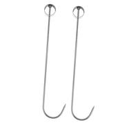 GLEAVI 2pièces à Acier Pour Rôtissage De Canard Pour Barbecue Fumage Et Séchage De Avec Anneau