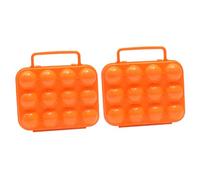 GLEAVI 2pièces Boîte à Œufs Portable Plastique Boîte De Rangement Pour Œufs Bac De Rangement Pour Réfrigérateur Organisateur