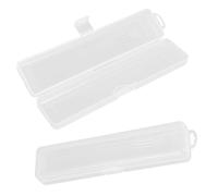 GLEAVI 2pièces Boîte de Rangement pour Brosses à Dents Peigne et Dentifrice Système de Fermeture à Boucle Portable et Léger