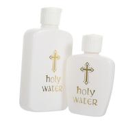 GLEAVI 2pièces Bouteille Eau Bénite Plastique pour à Portable Et Réutilisable pour Rituels Religieux