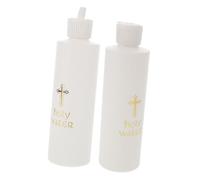 GLEAVI 2pièces Bouteilles Eau Bénite Rechargeables Plastique Bouteilles Eau Bénite De Mariage Vides pour Baptême
