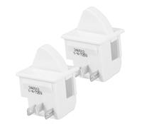 GLEAVI 2pièces Commutateur De Lumière De Porte De Réfrigérateur Broches Momentané Normalement Fermé Pour Éclairage De Congélateur Et Frigo Remplacement Facile Pour Cuisine