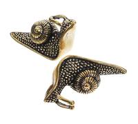 GLEAVI 2pièces Décoration Escargot Laiton Ornement Décoratif pour Thé Animaux De Compagnie Adorables Accessoire Multifonctionnel pour Maison