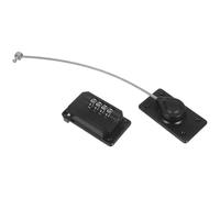 GLEAVI 2pièces Lot de Verrous de Sécurité pour Fenêtre et Réfrigérateur avec Loquet Auto-adhésif et Câble Métallique Limiteurs Ouverture pour Garçon Fille