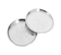 GLEAVI 2pièces Plateau Décoratif pour Bougies Bol pour Lot de Plateaux Rituels pour Sorcellerie Fournitures De Tarot Wiccan