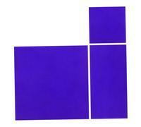 GLEAVI 2pièces Verre Au Cobalt Bleu Plaque De Verre pour Expériences De Chimie Outil Expérimentation De Laboratoire pour Démonstration De Réaction De Couleur De Flamme