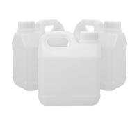GLEAVI 3 Pièces Lot de Bouteilles Plastiques Réutilisables Réservoirs Plats Étanches avec Bouchon Hermétique Contenants Polyvalents pour Eau Huile Lait Colle et Produits Chimiques
