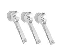 GLEAVI 3 Pièces Pince Acier Inoxydable pour Sachets de Thé Presse Sachet Multifonctionnel Pince à Sucre et Snacks Compacte et Résistante Corrosion Cuisine et Service