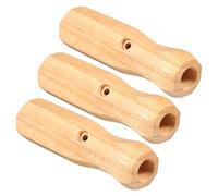 GLEAVI 3 Pièces Poignées Bois pour Table de Football Jeu de Grip Antidérapant et Confortable Poignées de Remplacement pour Tiges Foot
