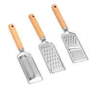 GLEAVI 3 Pièces Râpe à Légumes Inox avec Poignée pour Couper Pommes de Terre Carottes et Concombres Ustensile de Cuisine Pratique et